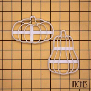 Tall Pumpkin and Short Pumpkin Cookie Cutter