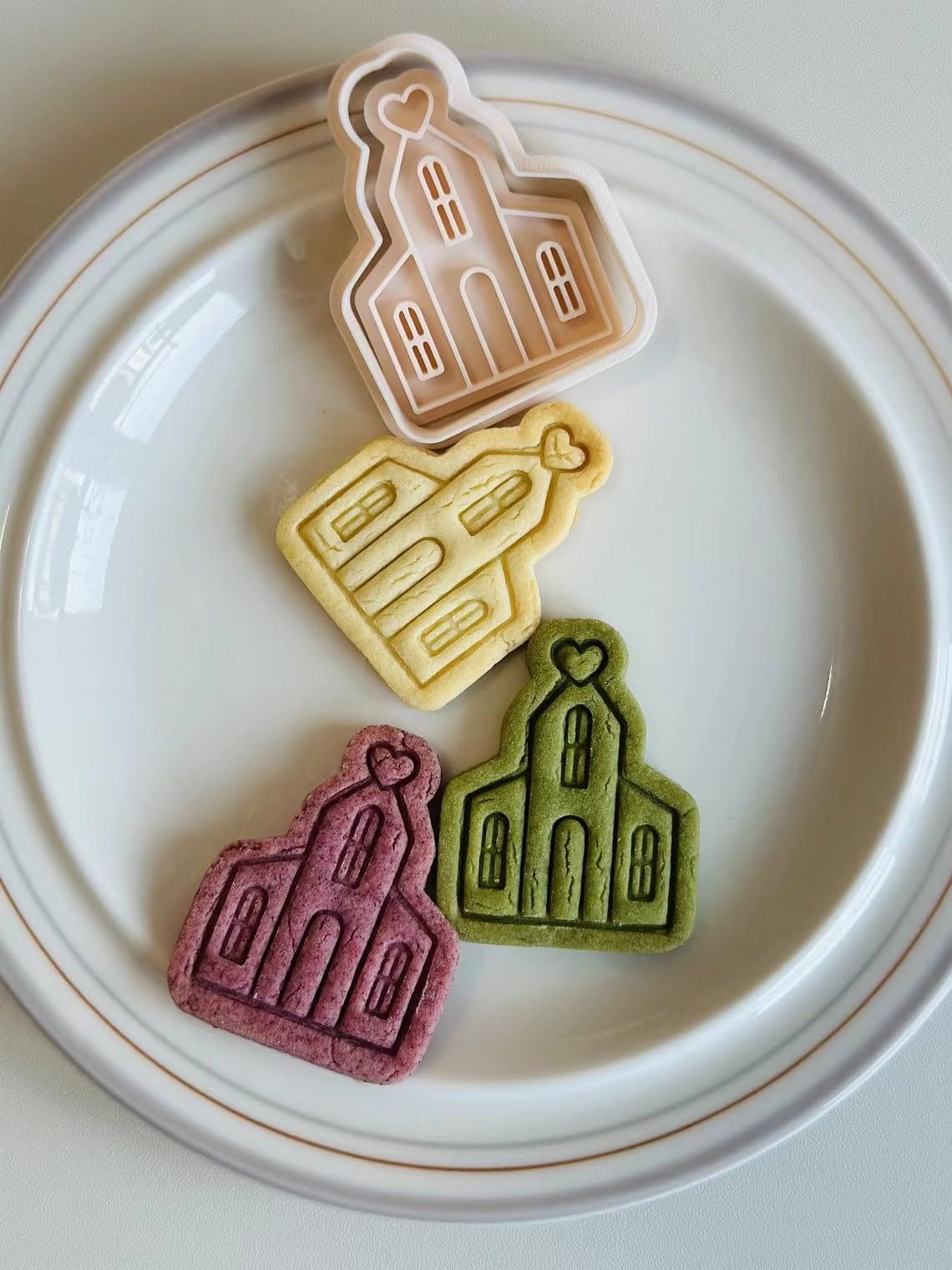 Black Church Cookie Cutter Set with Love Cathedral and House Stamp Tools for Religious Event Baking Homemade Cookies Fondant Cake Decorating Party Favors and Celebration Treats - Image 5