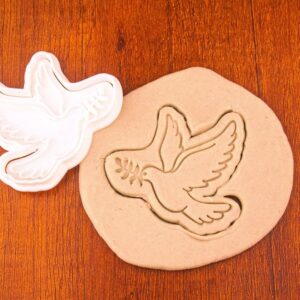 Dove Black Cookie Cutter Cookie Bird of Peace Biscuit Mold for Wedding Cookies Baptism Decorations Religious Events Crafting Symbol of Love Creative Pastry Tool for Special Occasion
