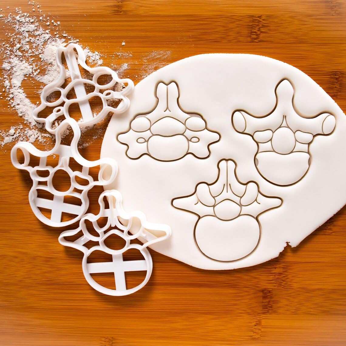 Thoracic Vertebra Cookie Cutter Medical Science Themed Baking Human Spine Anatomy Biscuit Fondant Clay Cutter for Doctor Nurse Student Birthday Party Educational Gifts (ONLY THORACIC VERTEBRA) - Image 3