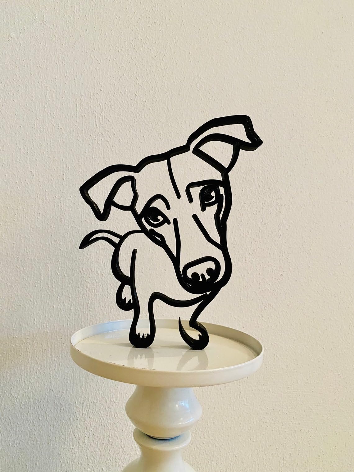 Cartoony Jack Russell Terrier: Minimalist Art Sculpture for Tabletop Decor and Gifts - Image 4