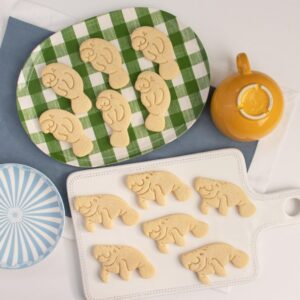 Realistic Manatee and Cute Manatee Cookie Cutter