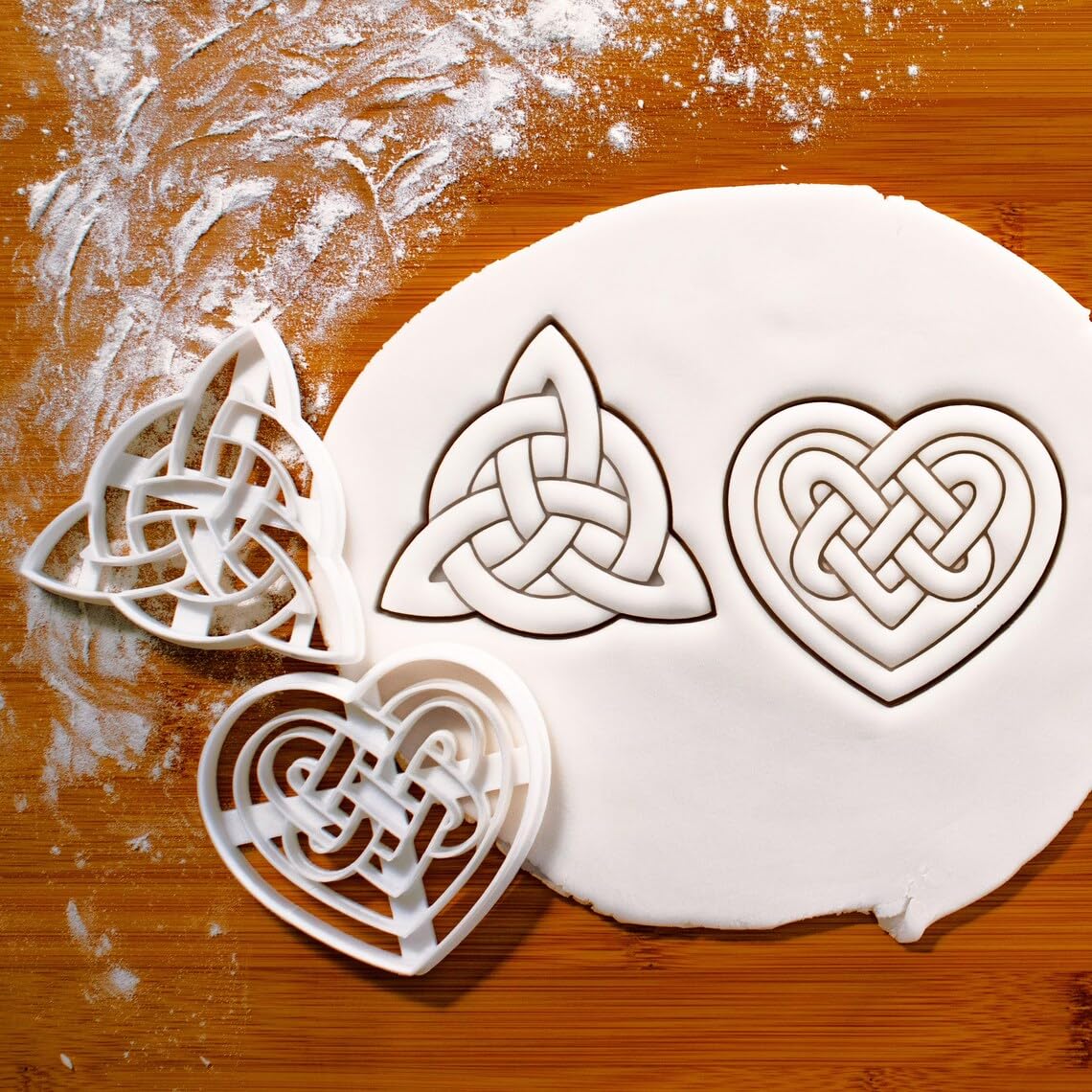 Triquetra Celtic Knot Cookie Cookie Cutter for Biscuits Insular Art Love Symbol Celtic Heritage Gaelic Pagan Good Luck Design Perfect Cultural Celebrations, Baking, Crafting,(ONLY Triquetra) - Image 4