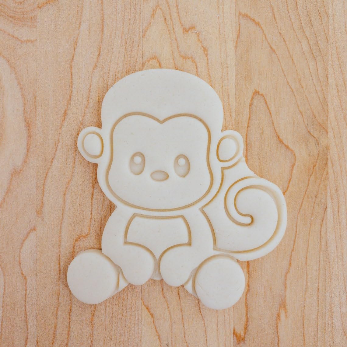 Monkey Baby Cookie Fondant Clay Detailed Cutter India Cookie Mold for Shaping Cute Animal Themed Cookies for Baby Shower Birthday Cakes Cupcakes Jungle Party Baking and Craft Projects - Image 4