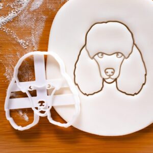 Poodle Face Cookie Cookie Cutter Biscuit Fondant Clay Cheese Cutter Dog Breed Poodles Smart Design Kitchen Baking Tool for Homemade Treats and Crafting Activities India (ONLY FACE)
