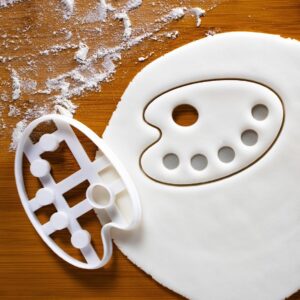 Paint Tray Cookie Cutter Set | Create Fun Paint Palette-Shaped Biscuits for Art-Themed Parties | Perfect for Young Artists, Creative Snacks, and Kids' Birthday Celebrations (ONLY TREY)