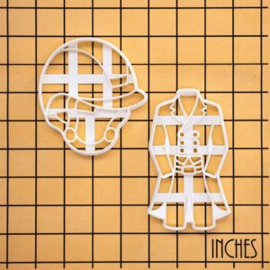 Riding Helmet and Dressage Coat Cookie Cutter