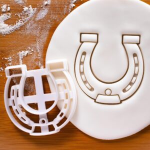 Horse Shoe Cookie Cutter Biscuit Cutter Equine Horse Riding Race Course Stallion Horseshoe Equestrian Baking Tool Unique Design Perfect for Horse Lovers and Bakers (ONLY HORSE SHOE)