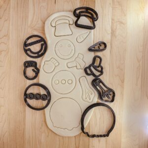 Snowman DIY Christmas Cookie Cutter Set, Holiday Cookie Cutter Set, Fondant or Clay Cutter, Festive Snowman Design, Perfect for Holiday Baking, Christmas Decor, Made in India Cookie