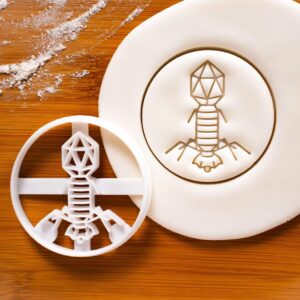 Virus Cookie Cookie Cutter for Biscuits Microbiology Lab Science Microorganism Pathogen Shape Microbiologist Virology Design Ideal for Scientists Teachers Students Biology Events (ONLY VIRUS)