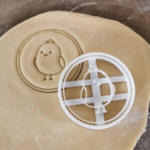 Chick Shape Polymer Clay Cutter Cookie Fondant Biscuit Cutter Sharp Tapered Edge Tool for Earrings Jewelry Making Easter Spring Theme Cupcake Decoration Baking Craft Projects Baby