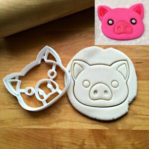 Cookie Pig Cookie Cutter for Baking Biscuits Cake Fondant Decorations Suitable Size Durable Mold Made in India for Farm Animal Parties, Easter, and Kids Baking Activities