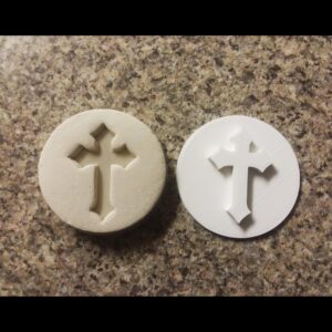 Christian Cross Jesus Black Cookie Cookie Embosser Stamp for Religious Baking Catholic Cupcake Decoration Tool for Cookies Church Events First Communion Easter and Faith Based