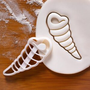 Corkscrew Snail Shell Cookie Cutter India for Beach Nautical Sea Theme Biscuits, Unique Seashell Shape Baking Tool for Ocean Parties, Marine Crafts and Coastal Cookie (ONLY CROKSCREW SNAIL)