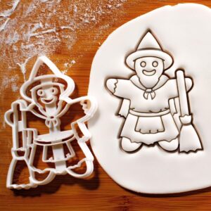Gingerbread Witch Cookie Cookie Cutter Biscuit Fondant Craft Clay Cheese Dough Sugarpaste Sugarcraft Baking Tool Halloween Christmas Party Haunted House Theme Baking IndiaThis