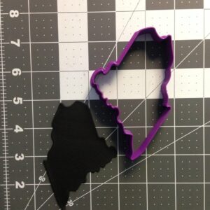 Black Maine State Cookie Cutter Cookie United States Shape for Travel Theme Baking Geography Crafts Educational School Projects State Pride Cookies india Party Favors Learning Activiti