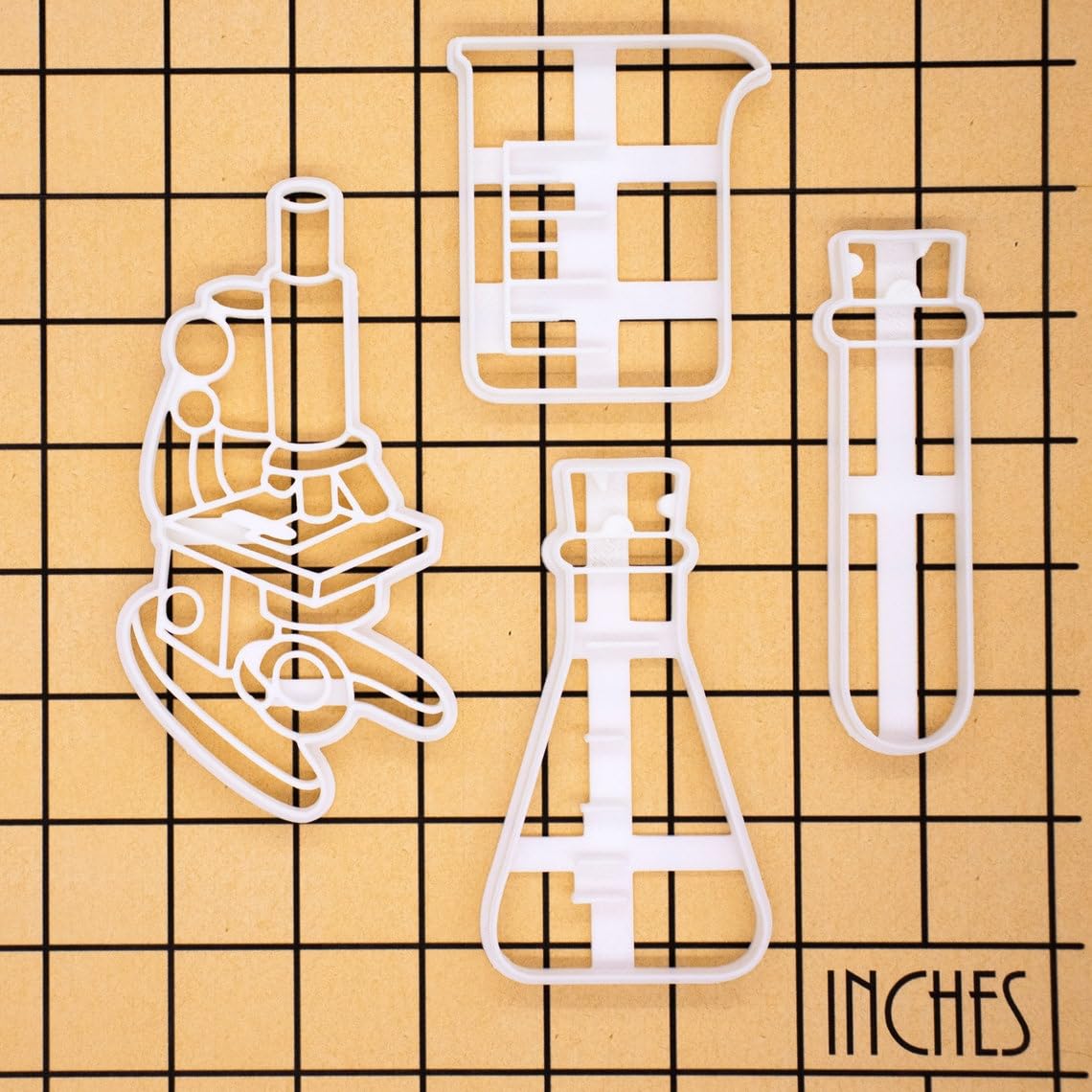 Test Tube Conical Flask Microscope Cookie Cutters for Science Baking Educational Biscuits Tools for Students Teachers Chemistry Biology STEM Crafts and Laboratory Gift Ideas (ONLY TEST TUBE) - Image 4