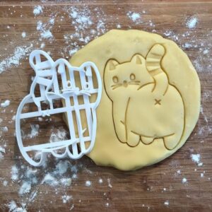 Black Cat Butt Cookie Cutter Funny Cat Lover Gift Fondant Clay Cutter Animal Lover Baking Tool Cat Mom Gift DIY Wedding Favor Home Baking Accessory for Creative Biscuits