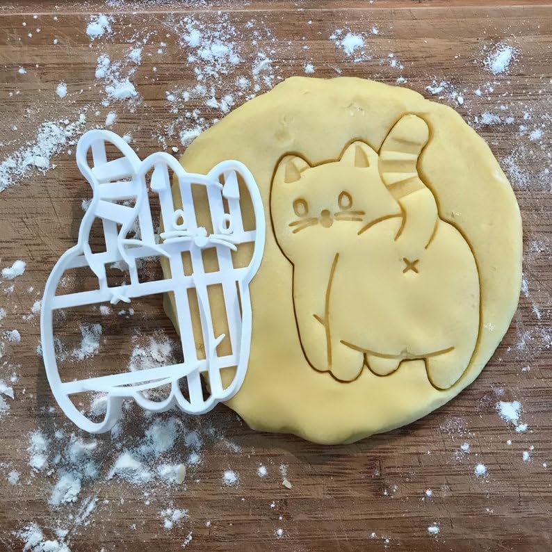 Black Cat Butt Cookie Cutter Funny Cat Lover Gift Fondant Clay Cutter Animal Lover Baking Tool Cat Mom Gift DIY Wedding Favor Home Baking Accessory for Creative Biscuits