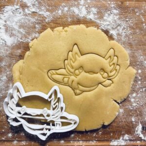 Black Cute Axolotl Cookie Cutter Axolotl Gifts Fondant Clay Cutter Gift for Mom DIY Wedding Favor Reptile Birthday Party Biscuit Baking Tool Axolotl Treats
