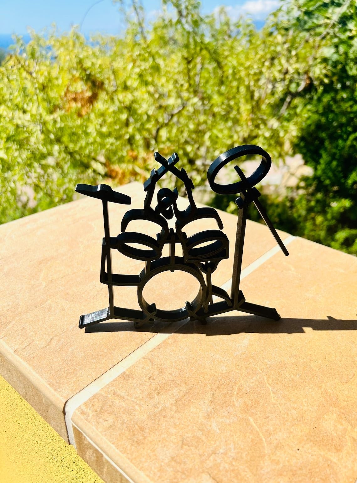 Rock Music Drummer: Minimalist Statue Tabletop Figure, Ideal Bookshelf and Windowsill Sculpture, and Birthday Present - Image 8