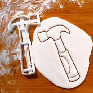 Hammer Cookie Cutter Biscuit Mold for Construction Tools Repair Work Renovation Projects Professional Builder Gift Work Tool Cookie Cutter for Repairman and DIY Enthusiast Baking (ONLY HAMMER)