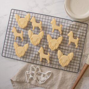 Chihuahua Dog Face and Body Cookie Cutter