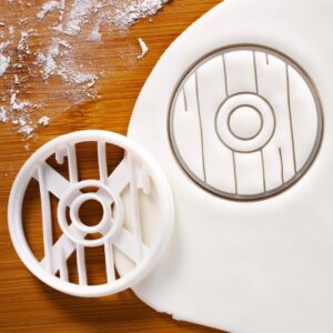 Viking Shield Cookie Cutter Biscuit Fondant Clay Baking Ancient Norse Medieval Birthday Party Viking Festival Historical Craft Decoration Scandinavian Heritage Baking Tool (ONLY SHIELD