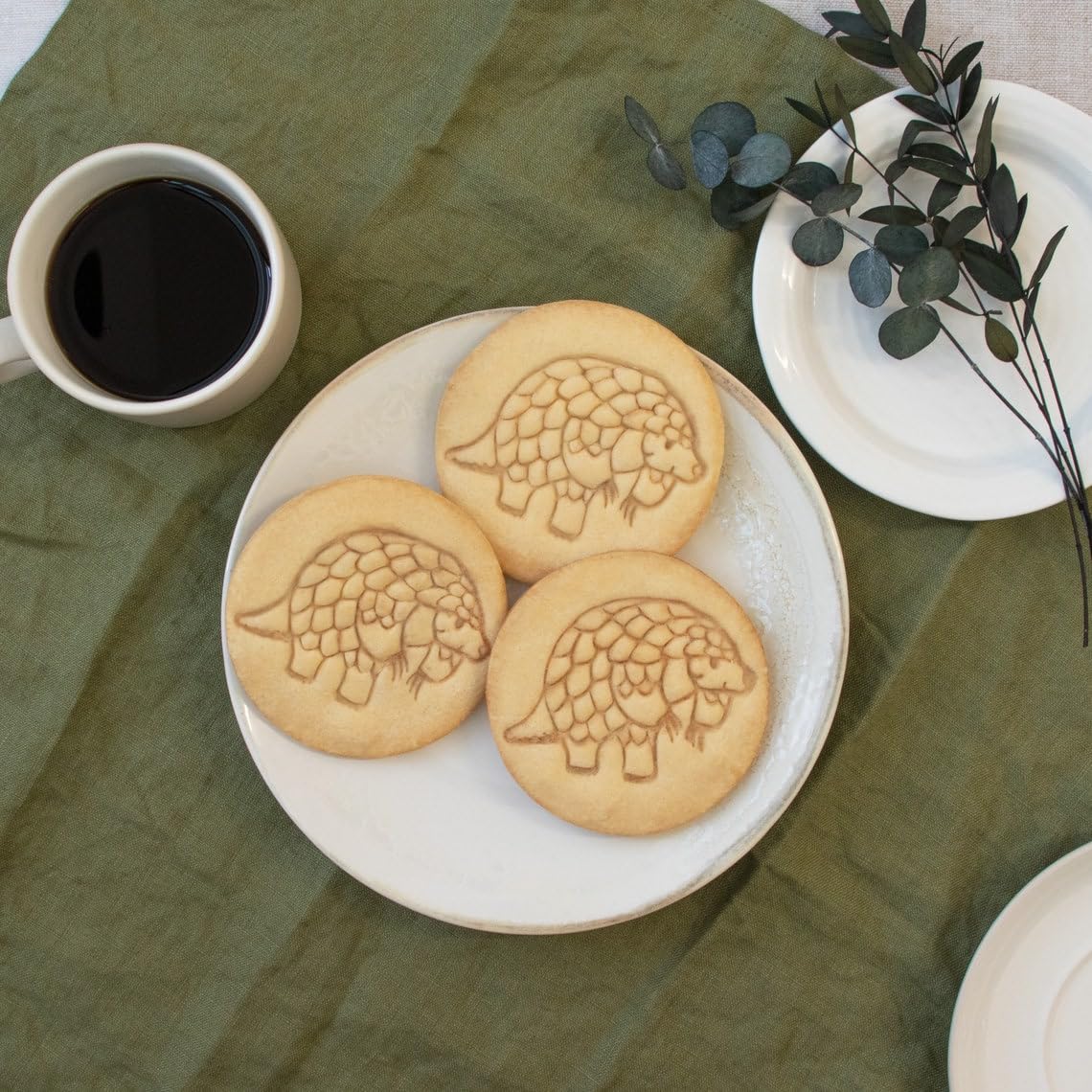 Cookie Sleeping Pangolin Design 2 Cookie Cutter Endangered Scaly Anteater Pholidota Animal Biscuit Fondant Dough Cutter Conservation Wildlife Kawaii Birthday Party Baking Tool (ONLY DESIGN 2) - Image 2