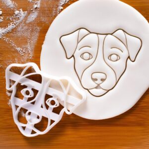 Jack Russell Terrier Face Cookie Cookie Cutter for Dog Biscuits and Baking, Perfect for JRT Owners, Fox Terrier Themes, Parson Russell Events, Vet Clinics, Dog Parties, Canine (ONLY FACE)