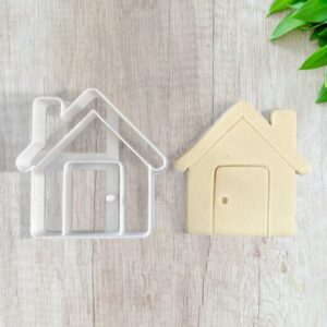 House Cookie Cutter for Shortbread Biscuits Pastry Dough Fondant Sugar Paste Homemade Cake Decoration Baking Tool for Holiday Treats New Home Gifts Real Estate Events DIY Crafts