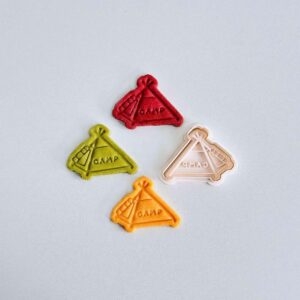 Black Tent Cookie Cutter Camping Theme Biscuit Cutter Stamp Set Adventure Tent Shape for Baking Cookies Fondant Clay Craft Tool Homemade Gifts Party Desserts
