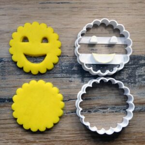 Mini BN Biscuit Cookie Cutter Kit for Shortbread Pastry Sugar Paste Fondant Cakes Cupcakes Cookie Decoration Molds for Homemade Baking Tools and Kitchen Craft Supplies