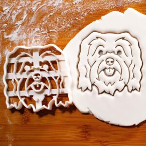 Havanese Dog Body Cookie Cookie Cutter for Baking and Fondant � Cute Small Dog Portrait Shape � Ideal for Dog Lovers, Pet-Themed Parties, and Creative Treat Making (ONLY Body)