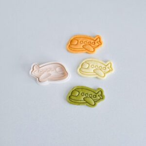 Black Airplane Cookie Cutter Vintage Toy Plane Shape Biscuit Cutter Stamp Set Aviation Theme for Baking Cookies Fondant Clay Craft Tool Homemade Gifts Party Desserts