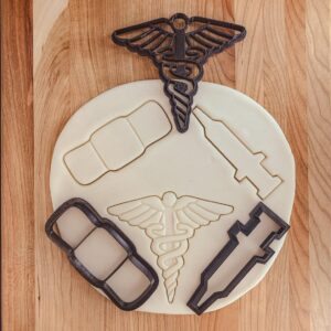 Medical Appreciation Cookie Cutter Set Cookie for Fondant Clay Crafting Nurses Doctors Front Line Workers Healthcare Baking Celebration Treats DIY Kitchen Use in India