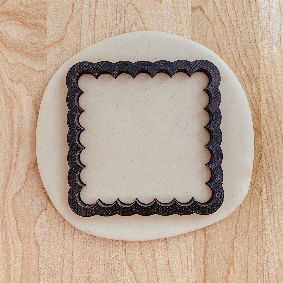 Scalloped Square Cookie Cutter Cookie for Fondant, Clay Crafting, Baking, Elegant Party Decorations, Wedding Treats, Birthday Celebrations, and Creative Cake Designing in India - Image 3