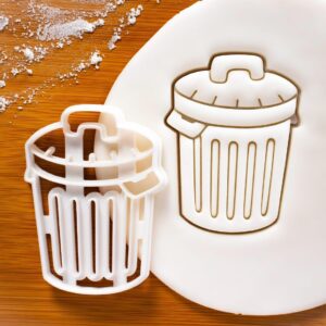 Cookie Recycling Rubbish bin Cookie Cutter Biscuit Fondant Clay Baking Shaped Like Garbage Waste Bins Ideal Garbage Truck Themed Birthday Parties Environmental Education (ONLY Rubbish BIN)