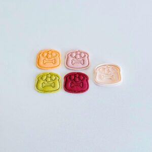 Black Dog Bowl Cookie Cutter cookie Animal Cookie Cutter Stamp Set Dog Food Bowl Fondant Molds Pet Theme Cookie Cutter Kitchen Baking Mold for Cookies Fondant Pastry Biscuit Dessert