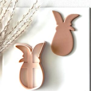 Bunny Ear Egg Cookie Cutter for Spring and Easter Baking Large Egg with Bunny Ears Clay Cutter for Polymer Clay Crafts Fondant Cutter for Holiday Cookies Cake Decoration and DIY