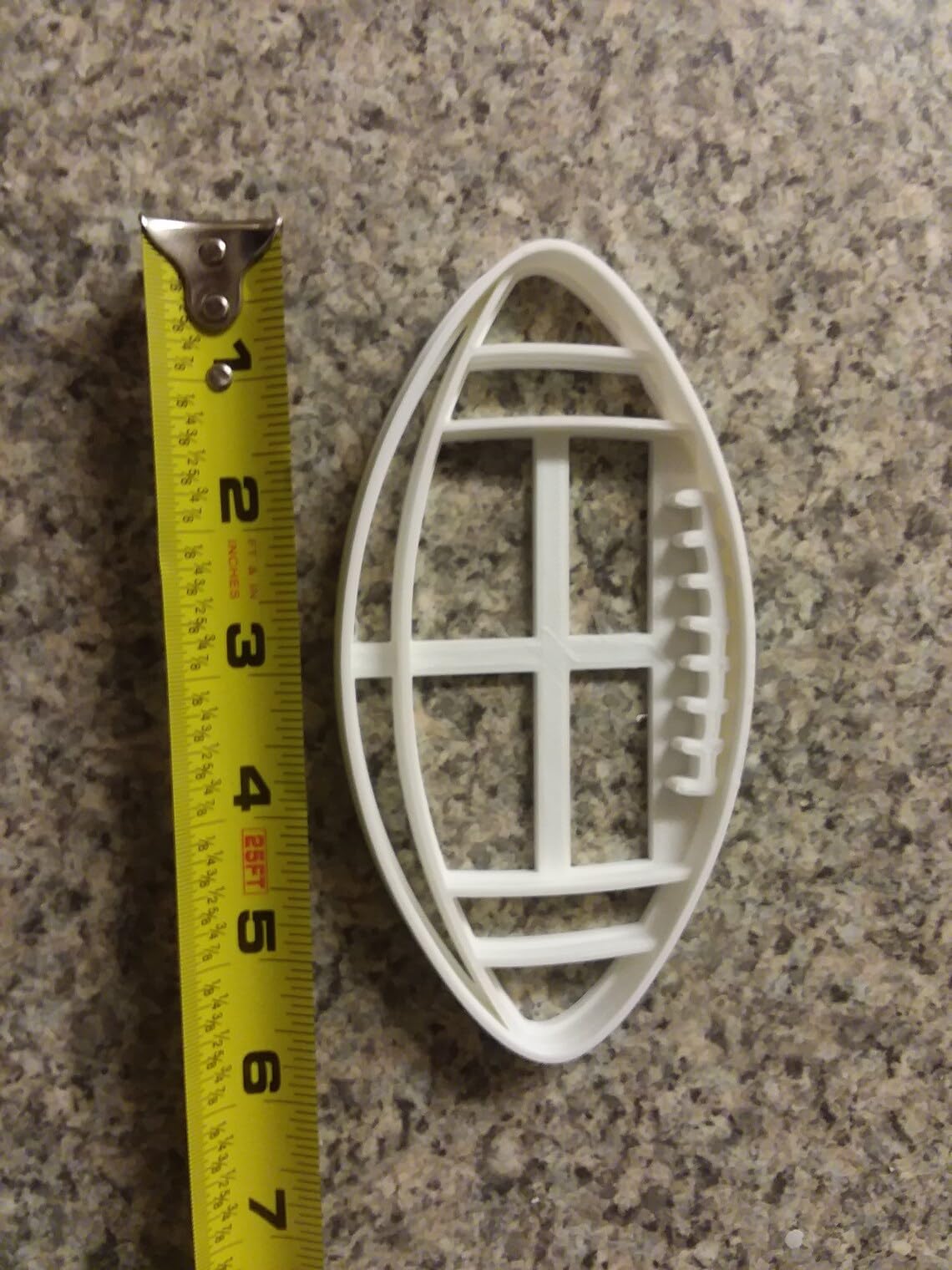 Football Black Cookie Cookie Cutter for Sports Theme Baking Athletic Ball Shape Cookie Mold for Kids Parties Team Events Game Day Snacks Fondant Crafts and School Celebration Treat - Image 2