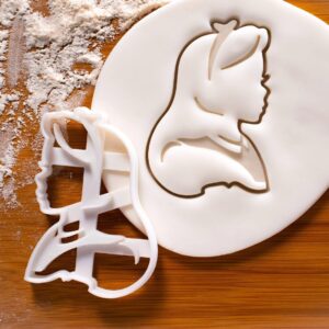 Alice Kingsley Cookie Cookie Cutter for Biscuits Alice in Wonderland Themed Tea Party Baking Mold Classic Storybook Character Design Perfect for Kids Parties Themed Celebrations (ONLY Alice)