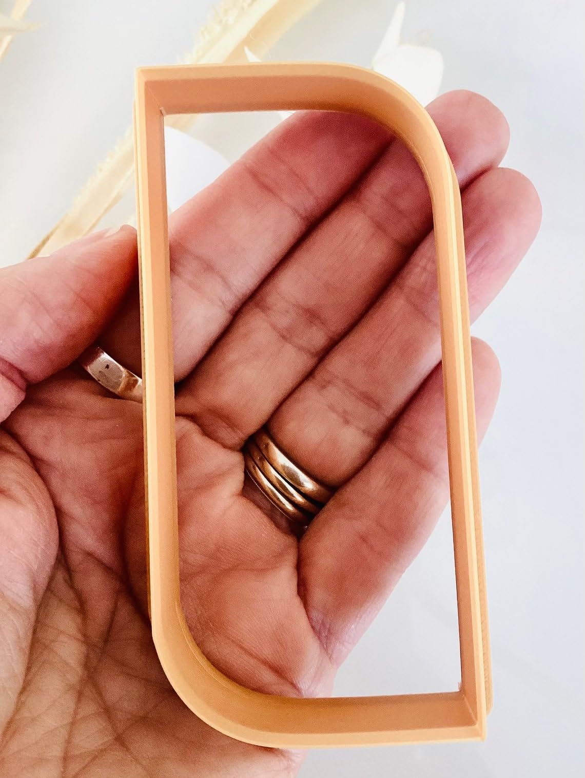 Boho Rectangle Cookie Cutter for Fondant Polymer Clay Crafts Large Signature Clay Cutter for Biscuit Dough Modern Cookie Decorating Tool for DIY Jewelry Making and Artistic Projects - Image 4