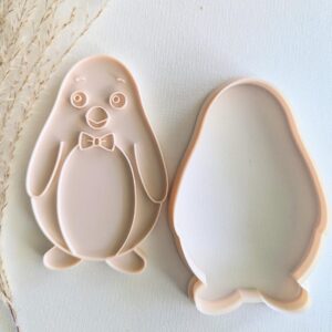 Penguin Cookie Cutter with Matching Imprint Stamp Set for Cookies Clay and Fondant Baking Large Penguin Shape Clay Cutter for Polymer Clay Jewelry and Holiday Treat Making in India