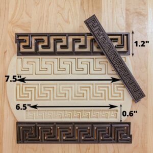 Greek Key Meander Border Design Fondant Cake Stamp Pie Stamp Clay Stamp India Cookie Mold for Classic Greek Pattern Baking Crafts Cake Decorations and Detailed DIY Party Treat Projects