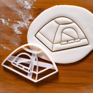 Tent Cookie Cutter for Camping Party Outdoor Adventure Backyard Summer Birthday Campout Countryside Hunt Hiking Themed Biscuit Cutter for Nature and Travel Enthusiasts (ONLY TENT)