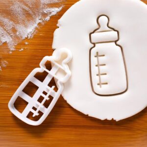 Baby Bottle Cookie Cutter Pram and Baby Clothes Biscuit Mold for Newborn Celebrations Baby Shower Baking Mother Care Party Unique Designs for Baby Gifts and Milestone Events (ONLY BABY BOTTLE)