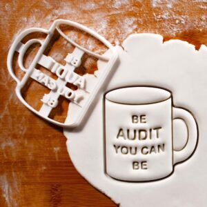 Be Audit You Can Be Cookie Cookie Cutter Funny Accounting Biscuit Fondant Craft Clay Cutter Financial Professionals Tax Season Humor Office Party Gifts Accountancy Themed (ONLY BE Audit)