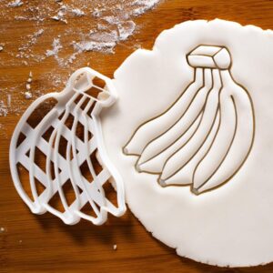 Banana Cookie Cookie Cutter for Tropical Fruit and Summer-Themed Baking, Ideal for Hawaiian Parties, Culinary Events, Exotic Fruit Celebrations, Temperate Seasons, and Fun Treat (ONLY BANANA)