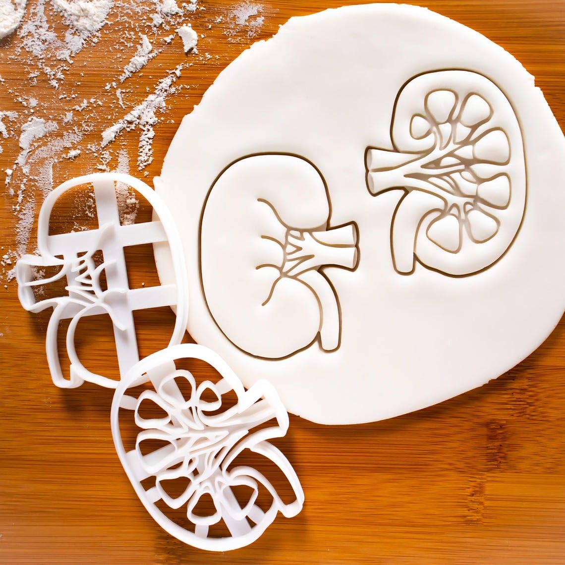 Internal Kidney Cookie Cookie Cutter Design 2 Anatomical Biscuit Cutter Medical Students Human Body Organ Renal System Educational Anatomy Tool Gifts Healthcare and Science (ONLY Design 2) - Image 4